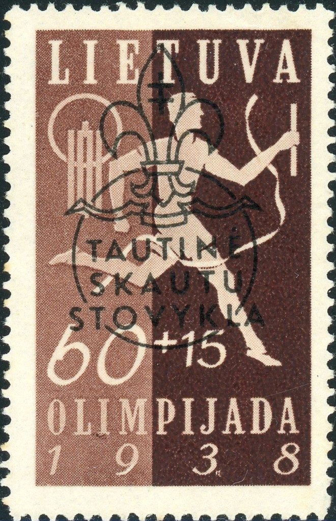 Relay runner — overprint 60 + 15 c