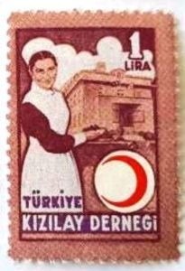 Non-scout companion — 1 lira Red Crescent nurse