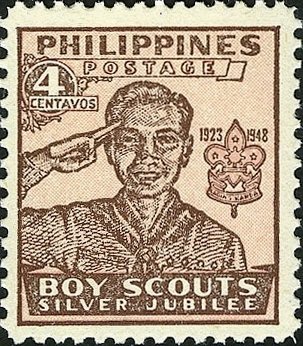 Saluting Scout — 4 c, perforated