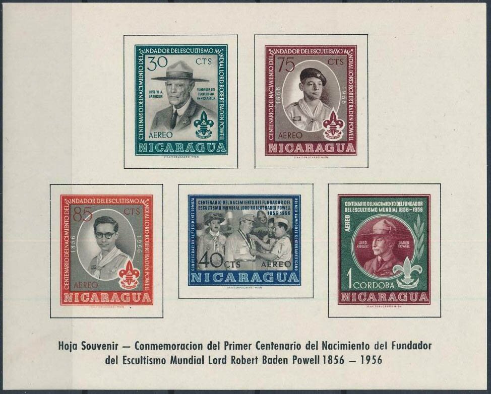 Souvenir sheet of five airmail values — 3.30 C$