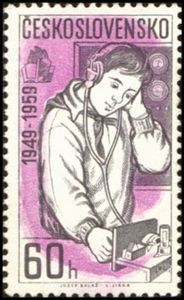 Girl listening to the radio — 60 h