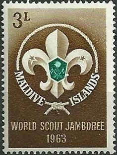 Scout fleur-de-lis and reef knot