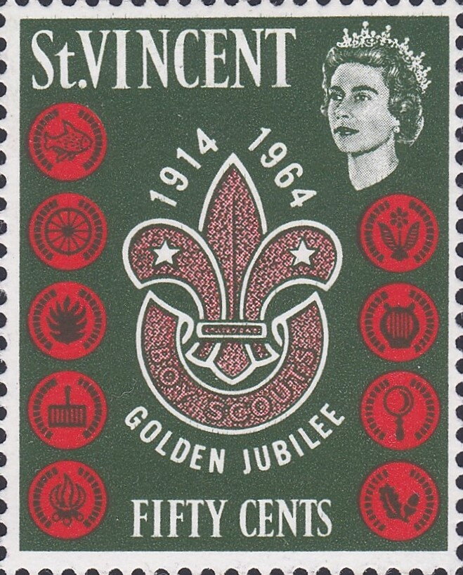 Golden Jubilee Scout emblem — 50 c
