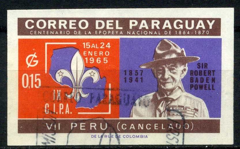 Lord Baden-Powell — VII Peru (cancelled, imperforate)