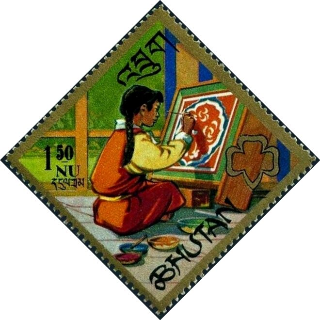 Girl Guide painting