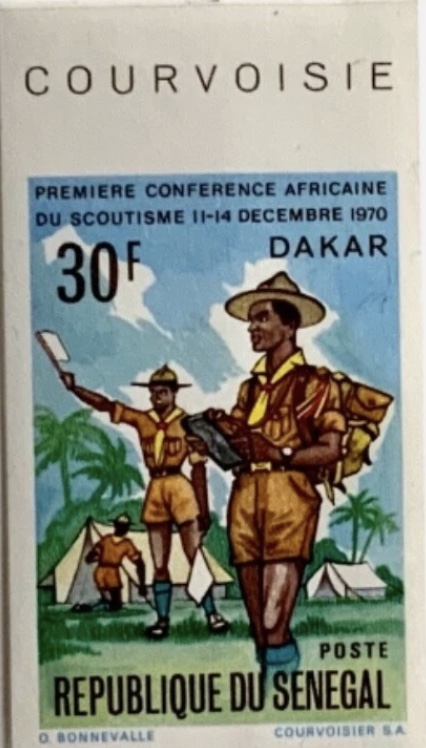 Scouts at camp (imperforate)