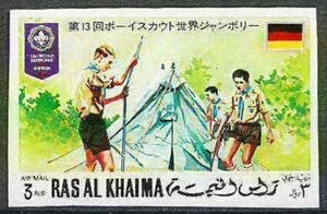 German Scouts pitching a tent