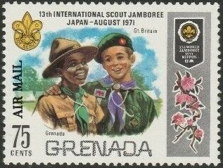 Scouts from Grenada and Great Britain