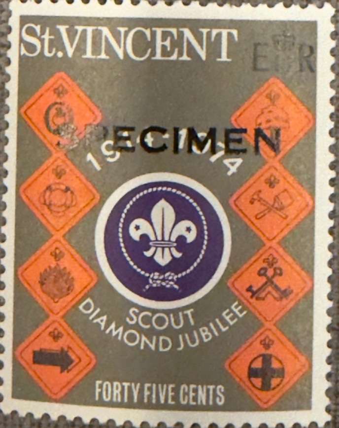 Scout emblem and proficiency badges — specimen