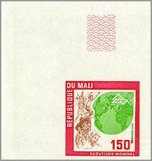 150 f Scout greeting — imperforate