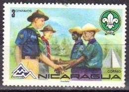 Scouts shaking hands