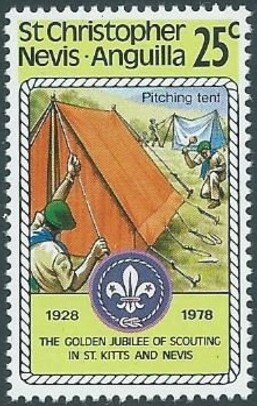 Pitching tent