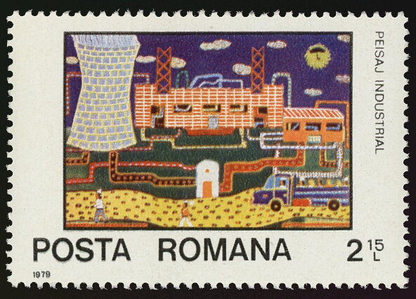 2.15 L — PEISAJ INDUSTRIAL (Scott RO 2819 / Michel RO 3576)