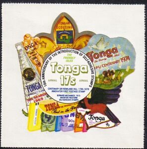 Airmail collage — Tongan Scouting