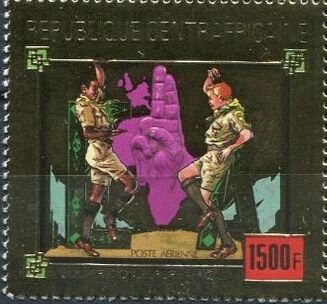 Two Scouts and salute
