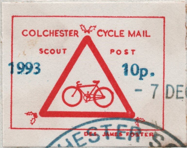 Bicycle in red triangle