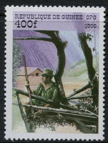 Scouts in canoe