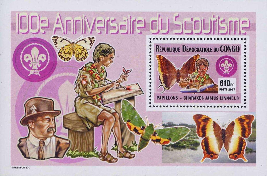 Scouts and Charaxes jasius linnaeus