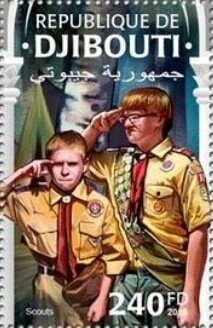 Two Boy Scouts Saluting