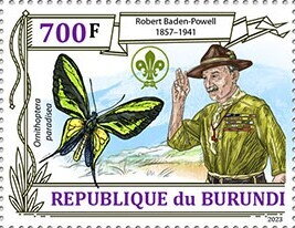 Robert Baden-Powell 1857–1941, Ornithoptera paradisea